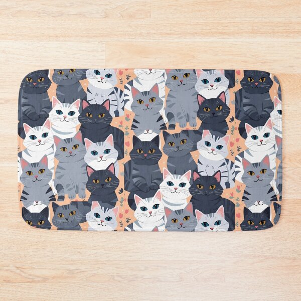 Item preview, Gray cat pattern designed and sold by PatronesKawai.