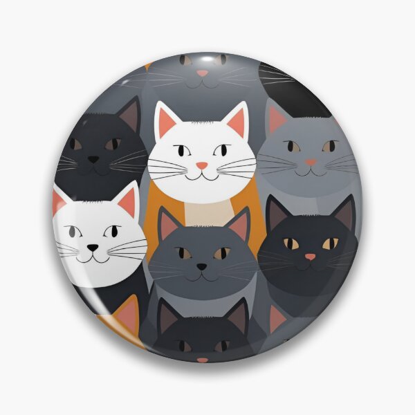 Item preview, Gray cat pattern designed and sold by PatronesKawai.