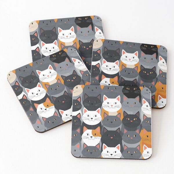 Item preview, Gray cat pattern designed and sold by PatronesKawai.
