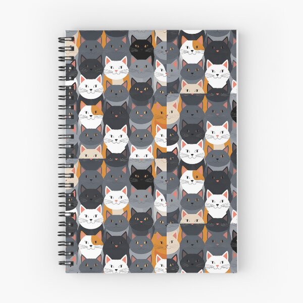 Item preview, Gray cat pattern designed and sold by PatronesKawai.