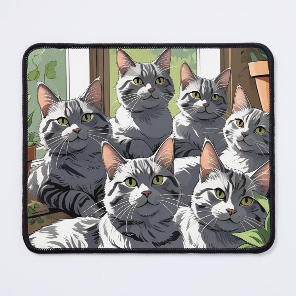 Item preview, Gray cat pattern designed and sold by PatronesKawai.