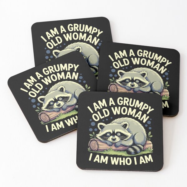 Item preview, Funny Grumpy Fat Raccoon Lover I Am A Grumpy Old Woman Old People Gag Grandma designed and sold by Zayavca.