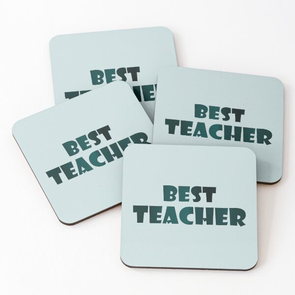 Item preview, Best Teacher in Aqua Deep Hues designed and sold by WD-Artist.