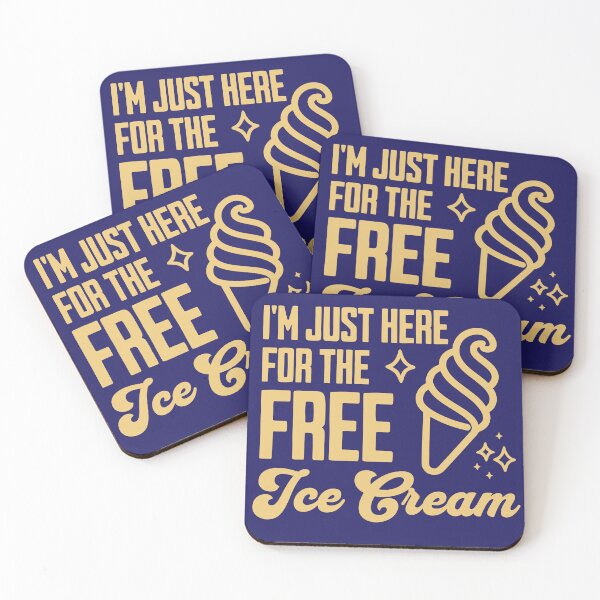 Item preview, I’m Just Here for the Free Ice Cream – Funny Cruise Shirt designed and sold by RizVibes.