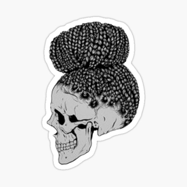 Item preview, Skull with Braids designed and sold by ParadisoStar .