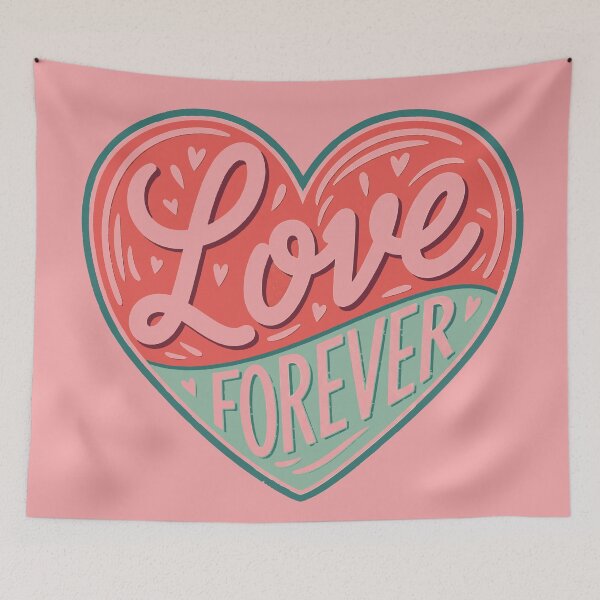 Item preview, Love Forever Heart Quote designed and sold by Owcomm.