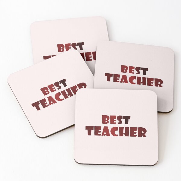 Item preview, Best Teacher in Old Brich Red Hues designed and sold by WD-Artist.