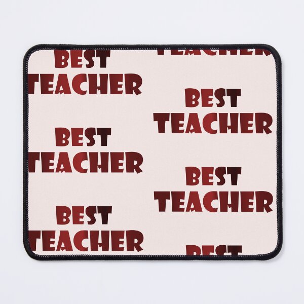 Item preview, Best Teacher in Old Brich Red Hues designed and sold by WD-Artist.