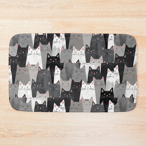 Item preview, Gray cat pattern designed and sold by PatronesKawai.