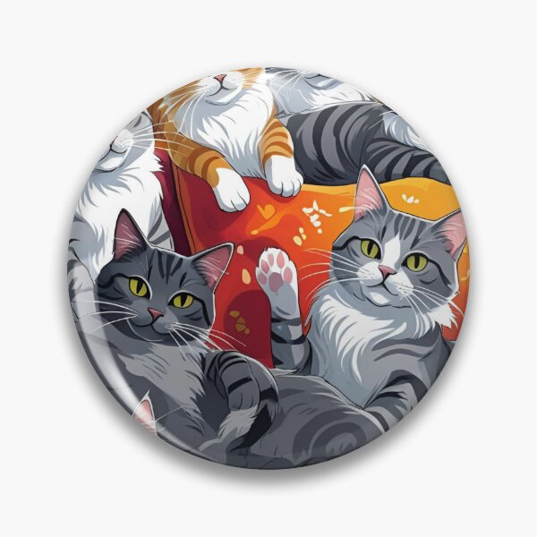 Item preview, Gray cat pattern designed and sold by PatronesKawai.
