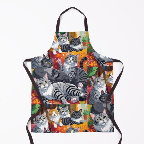 Item preview, Gray cat pattern designed and sold by PatronesKawai.