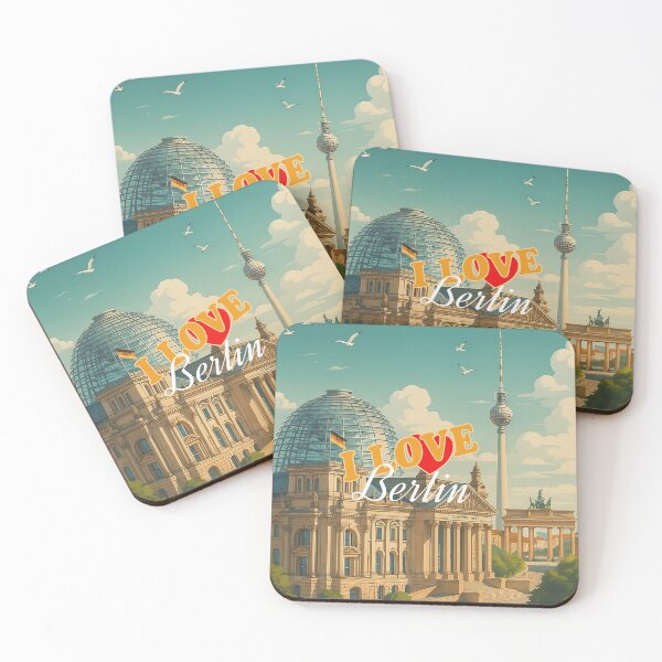 Item preview, Greetings from BERLIN Germany - Modern Colorful City View designed and sold by Earth Celebration Designs.