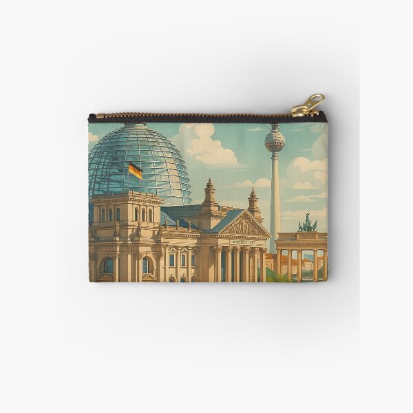 Item preview, Greetings from BERLIN Germany - Modern Colorful City View designed and sold by Earth Celebration Designs.
