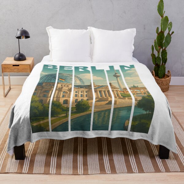 Item preview, Greetings from BERLIN Germany - Modern Colorful City View designed and sold by Earth Celebration Designs.