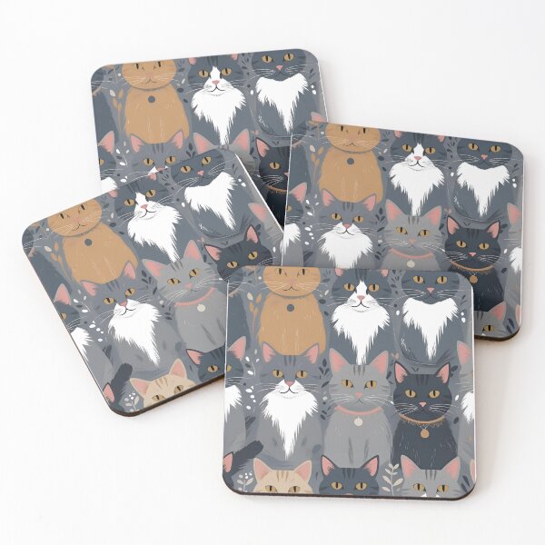 Item preview, Gray cat pattern designed and sold by PatronesKawai.