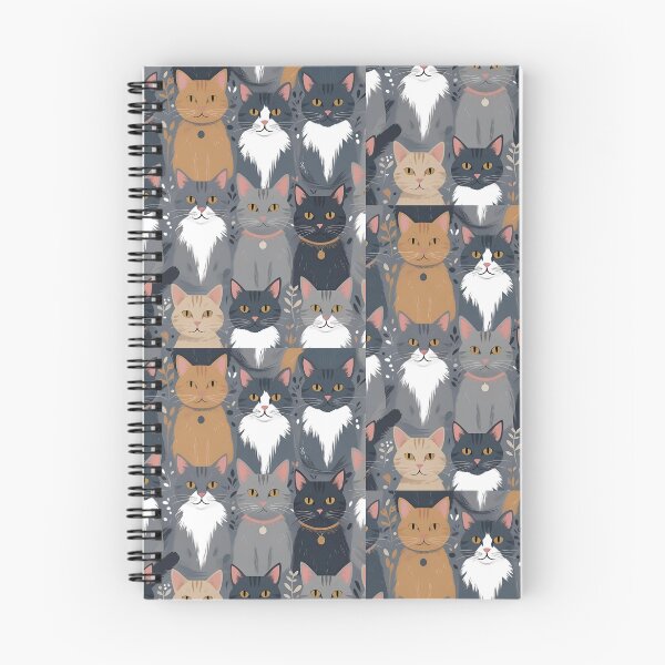 Item preview, Gray cat pattern designed and sold by PatronesKawai.