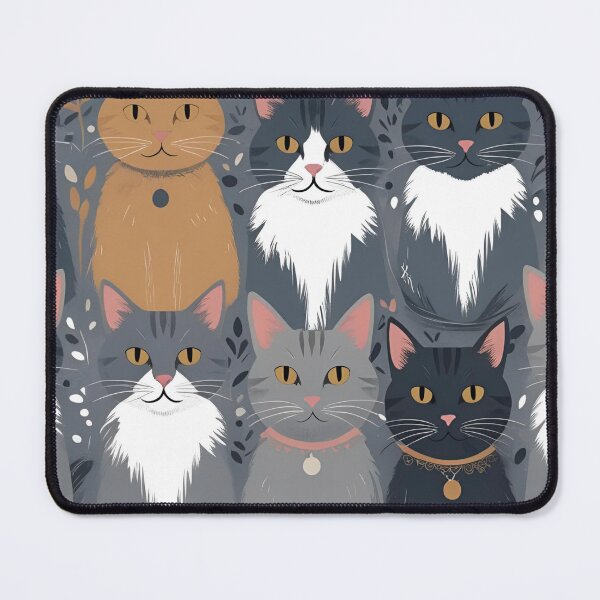 Item preview, Gray cat pattern designed and sold by PatronesKawai.