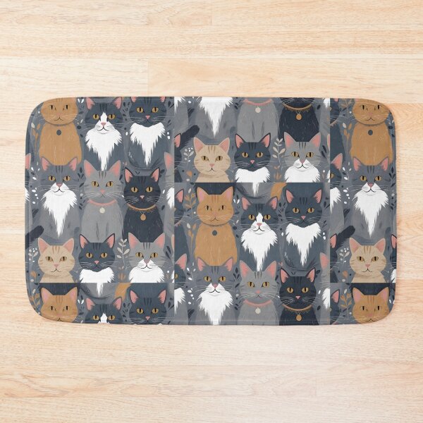 Item preview, Gray cat pattern designed and sold by PatronesKawai.