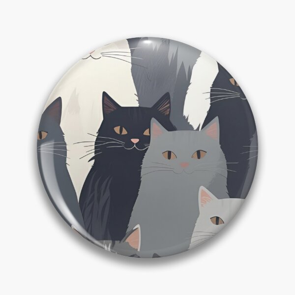 Item preview, Gray cat pattern designed and sold by PatronesKawai.