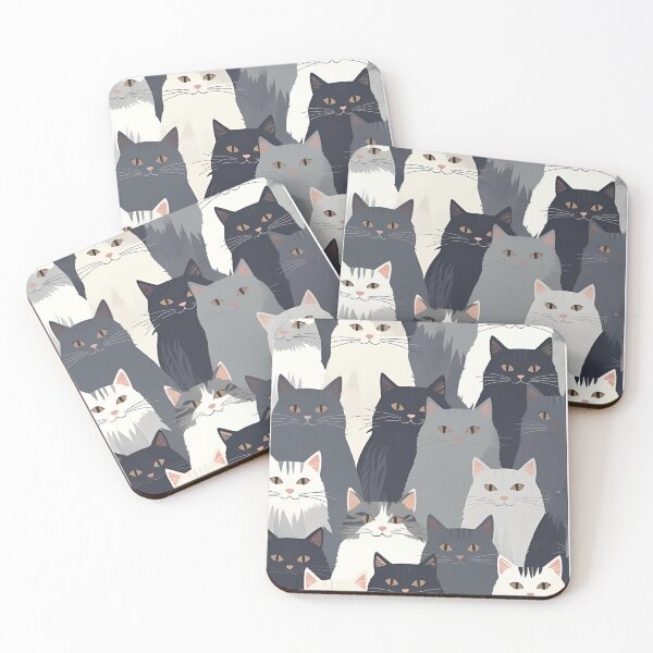 Item preview, Gray cat pattern designed and sold by PatronesKawai.