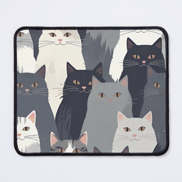 Item preview, Gray cat pattern designed and sold by PatronesKawai.