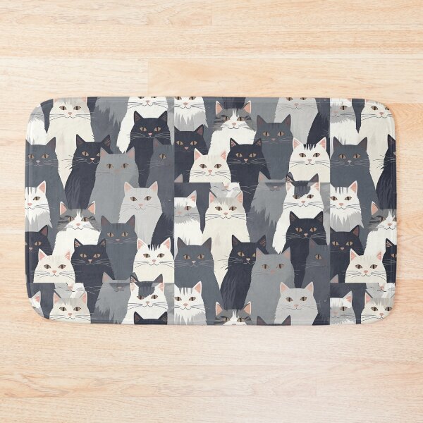 Item preview, Gray cat pattern designed and sold by PatronesKawai.