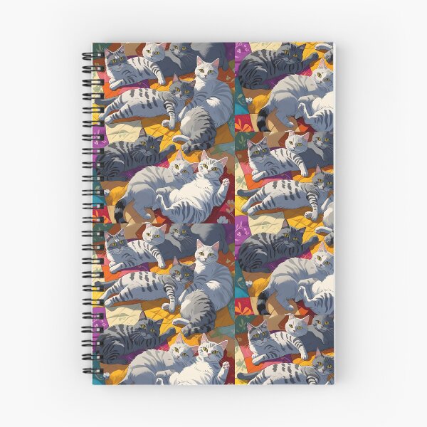 Item preview, Gray cat pattern designed and sold by PatronesKawai.