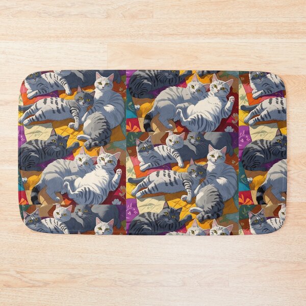 Item preview, Gray cat pattern designed and sold by PatronesKawai.