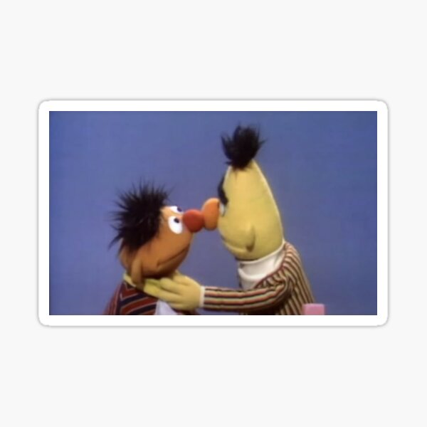 Vista previa del artículo con la obra «Captura de pantalla vintage inspirada en Bert y Ernie», diseñado y vendido por muppetbecca.