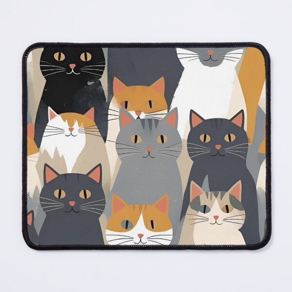 Item preview, Gray cat pattern designed and sold by PatronesKawai.