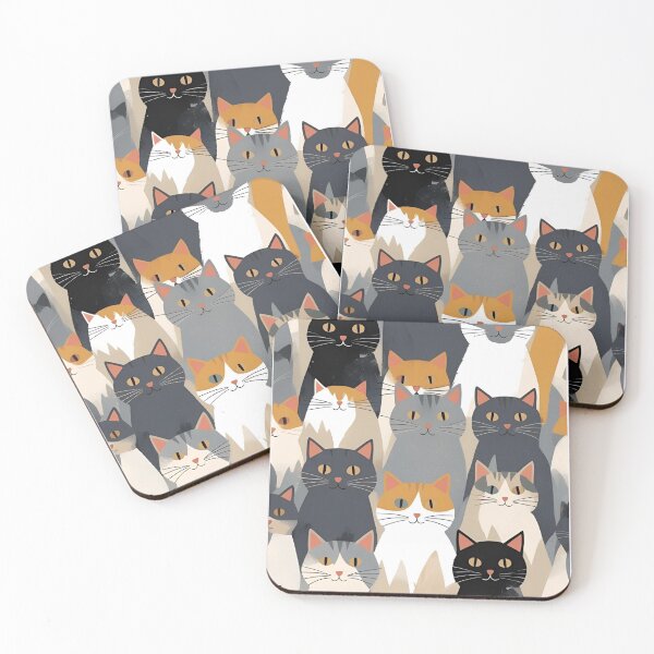 Item preview, Gray cat pattern designed and sold by PatronesKawai.
