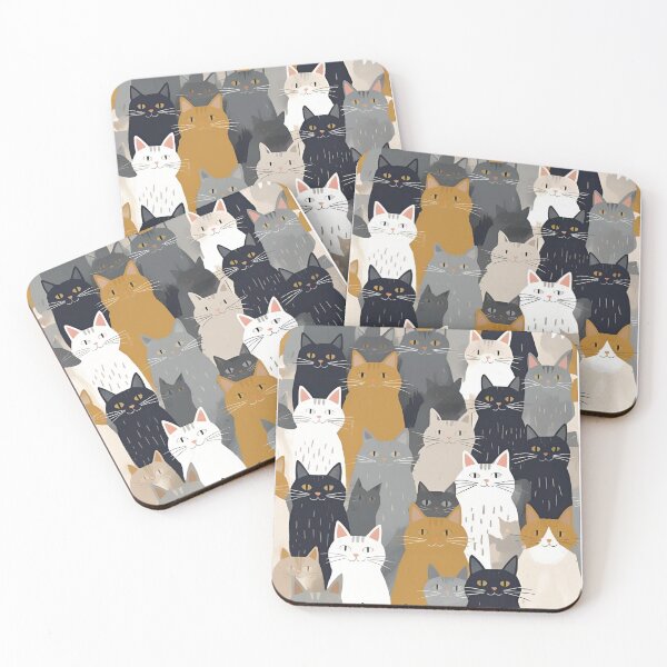 Item preview, Gray cat pattern designed and sold by PatronesKawai.