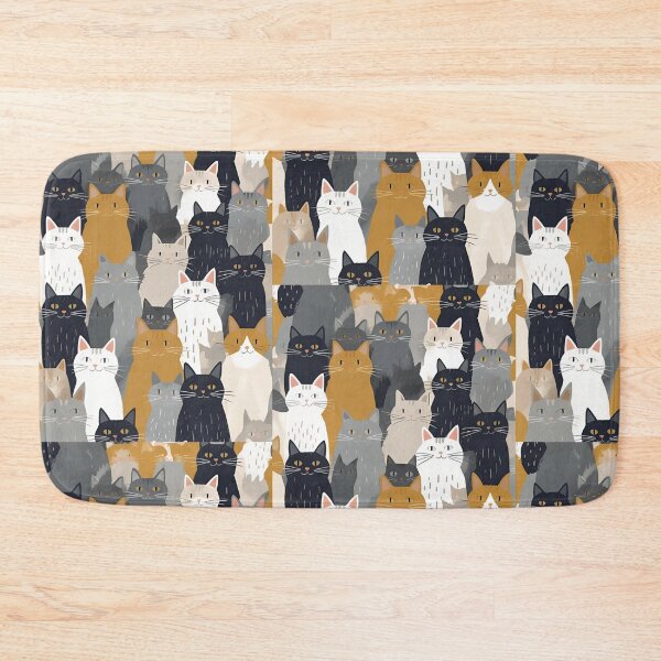 Item preview, Gray cat pattern designed and sold by PatronesKawai.