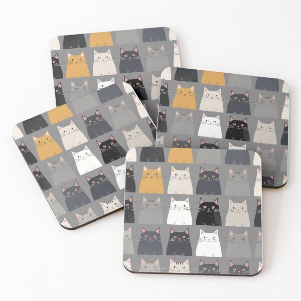 Item preview, Gray cat pattern designed and sold by PatronesKawai.