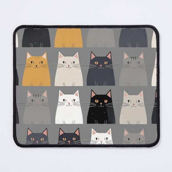 Item preview, Gray cat pattern designed and sold by PatronesKawai.