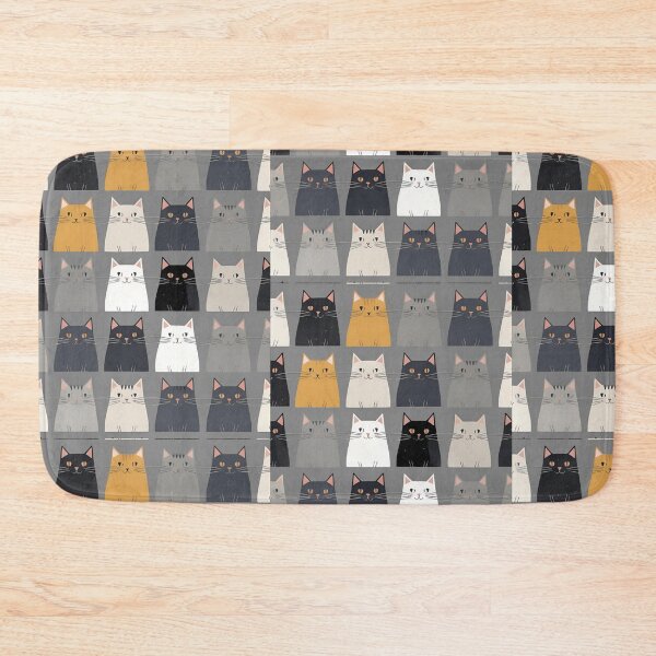 Item preview, Gray cat pattern designed and sold by PatronesKawai.