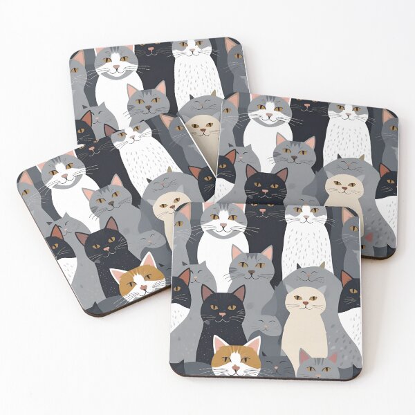 Item preview, Patrón gato gris designed and sold by PatronesKawai.
