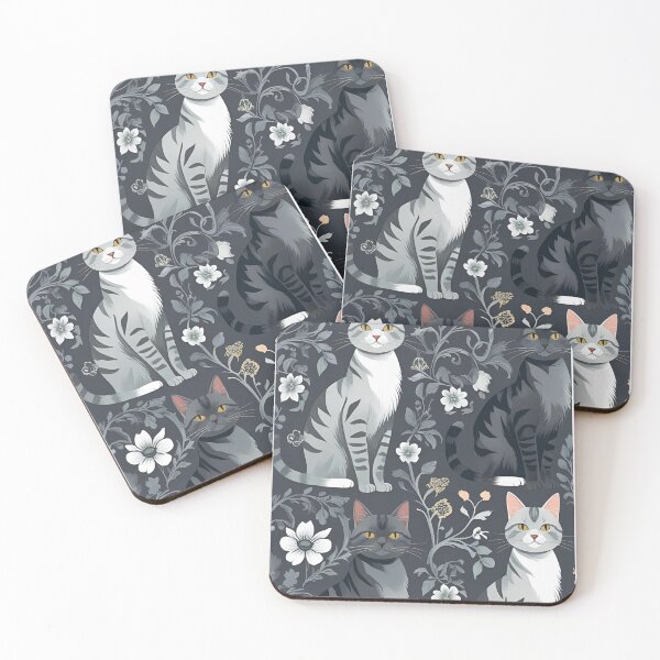 Item preview, Gray cat pattern designed and sold by PatronesKawai.