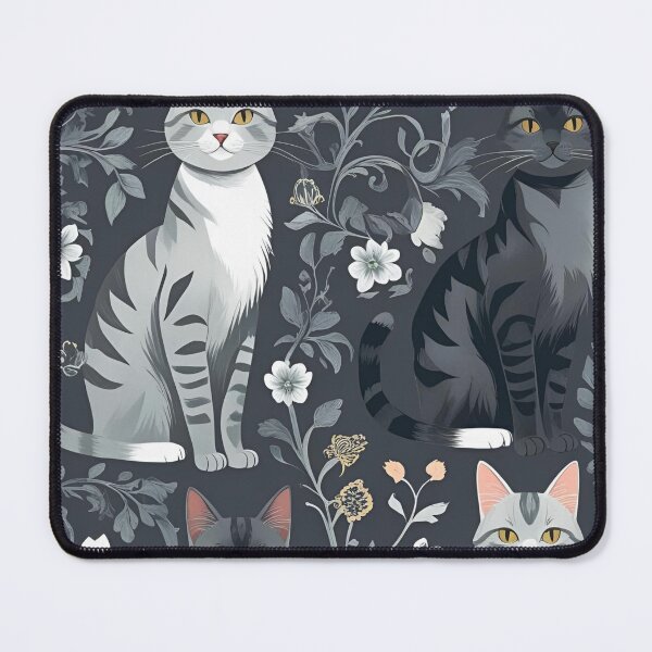 Item preview, Gray cat pattern designed and sold by PatronesKawai.