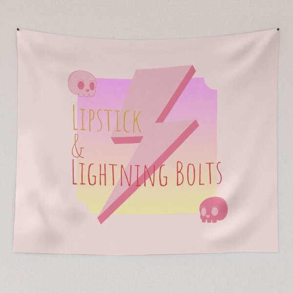 Item preview, Lipstick & Lightning Bolts – Red Mana Girl Power designed and sold by SoftSorceress.