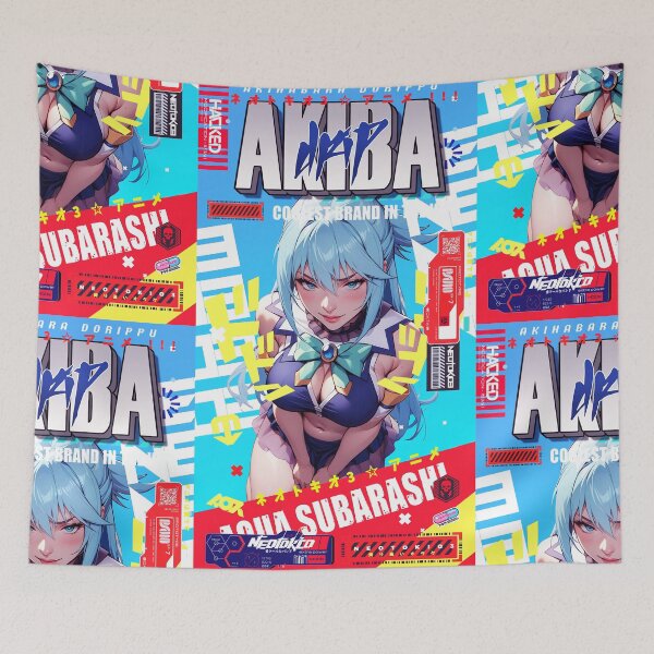 Item preview, AQUA アクア IS SUBARASHII | AMAZING One of Kind Anime Manga Urban Street Wear Design designed and sold by AKIBA DRIP.