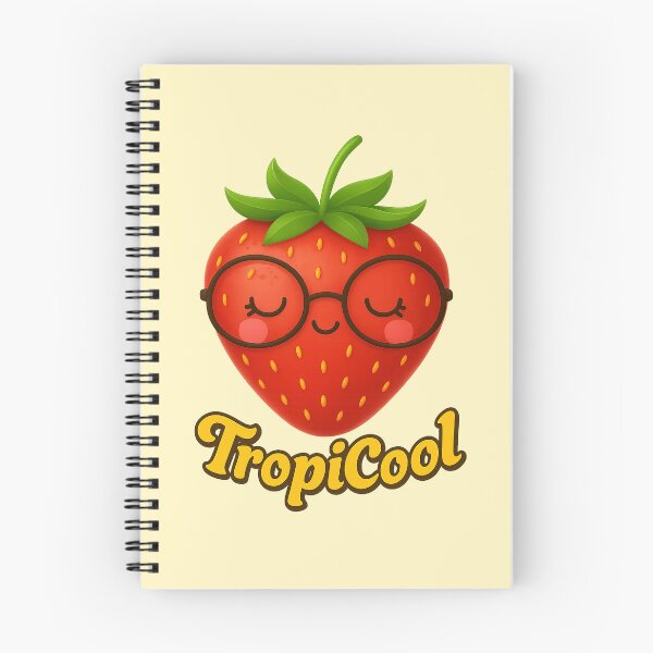Item preview, TropiCool – Fraise Kawaii avec Lunettes Rigolotes designed and sold by TastefulDesigns.