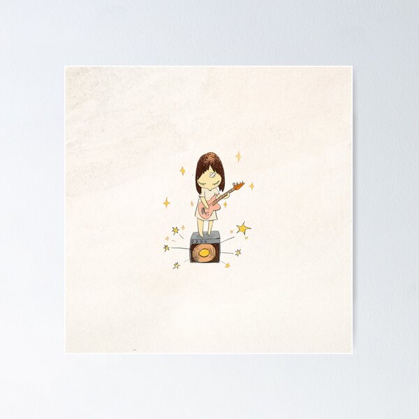 Item preview, Guitar Girl – Yoshitomo Nara Inspired Art for Alt Girls & Indie Souls designed and sold by Ren's Red.
