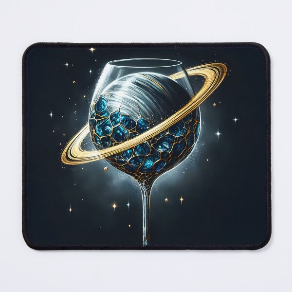 Item preview, Saturn Wine Glass, Ai Generated Art designed and sold by ACC .