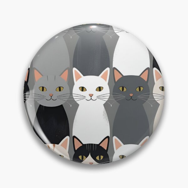Item preview, Gray cat pattern designed and sold by PatronesKawai.