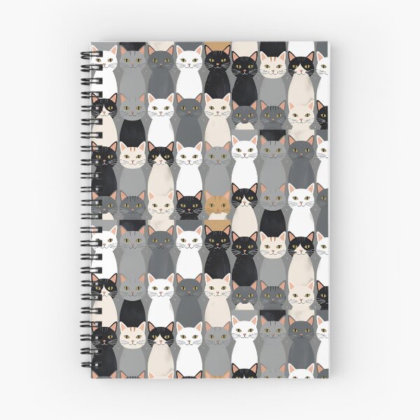 Item preview, Gray cat pattern designed and sold by PatronesKawai.