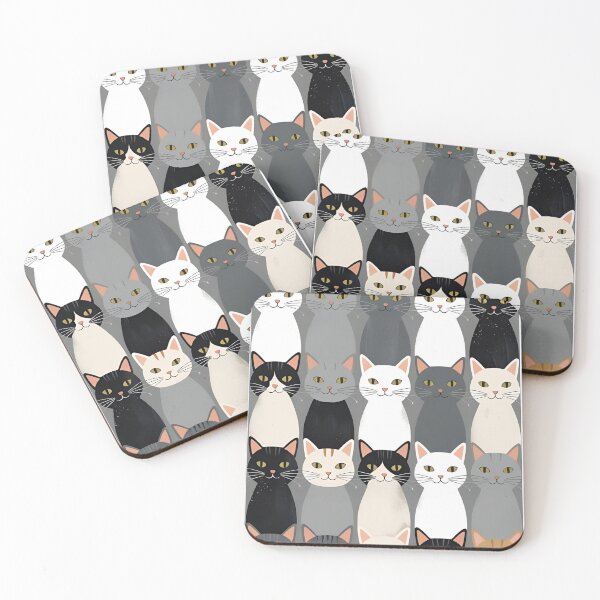 Item preview, Gray cat pattern designed and sold by PatronesKawai.