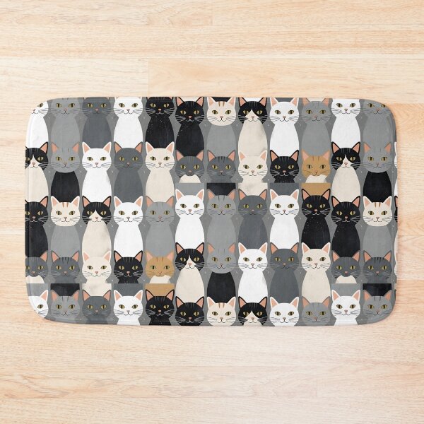 Item preview, Gray cat pattern designed and sold by PatronesKawai.
