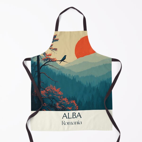 Item preview, Alba Romania Travel Poster | Minimalist Sunset & Mountain Art designed and sold by TuncGK.