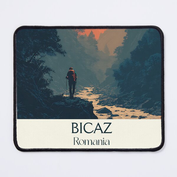 Item preview, Bicaz Gorge Romania Poster | Carpathian Mountain Hiking Art designed and sold by TuncGK.